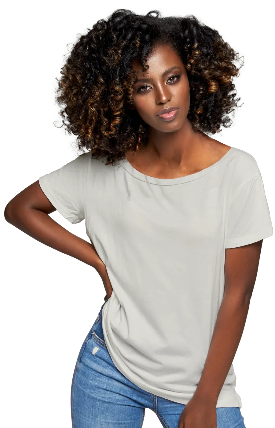 ALL COLORS - 3005CC WOMEN'S WIDE NECK RELAXED TEE