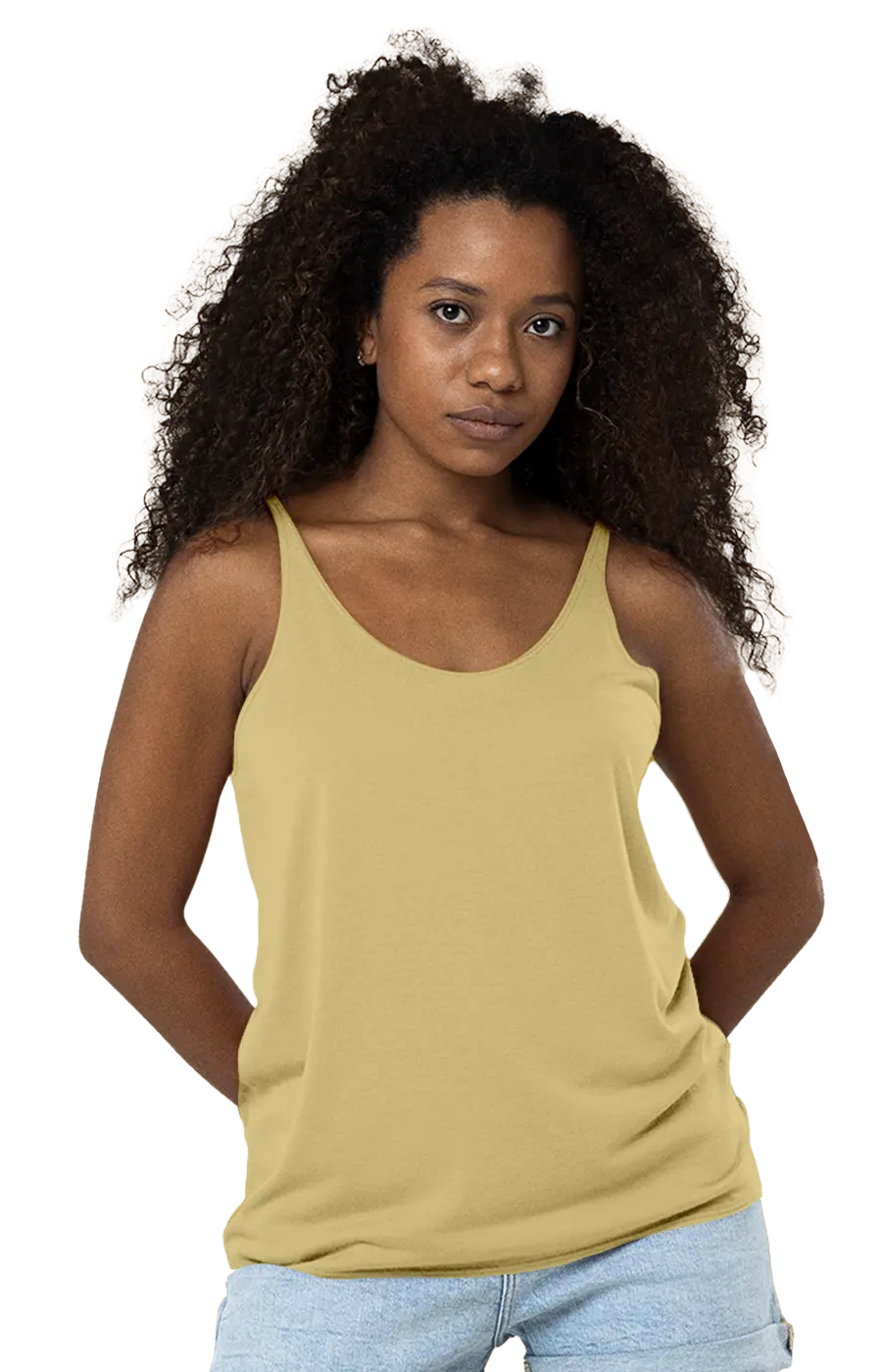 ALL COLORS - 3012CVC WOMEN'S CVC HEATHER RELAXED TANK