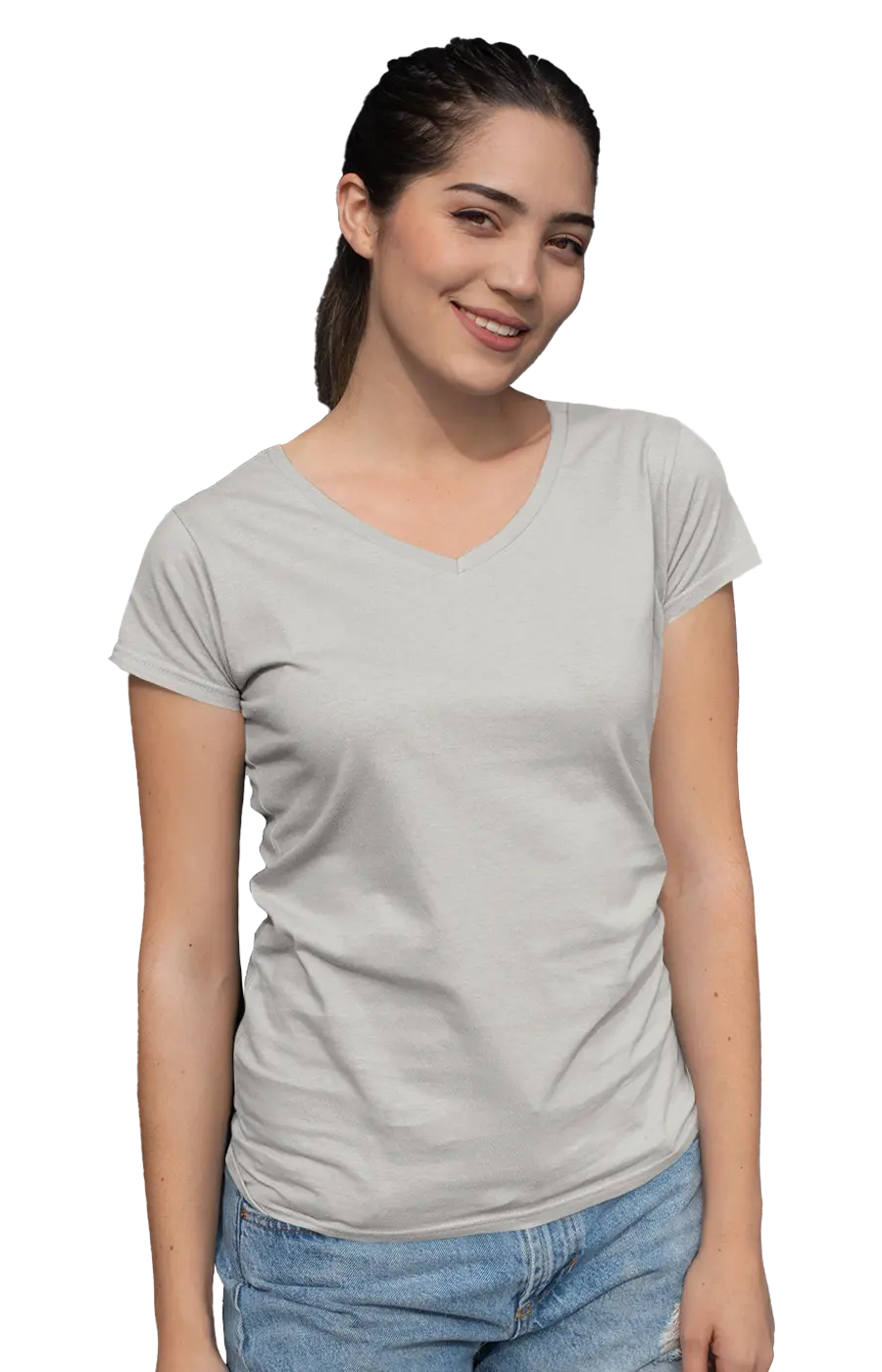 ALL COLORS - 3003CC WOMEN'S V-NECK JERSEY TEE