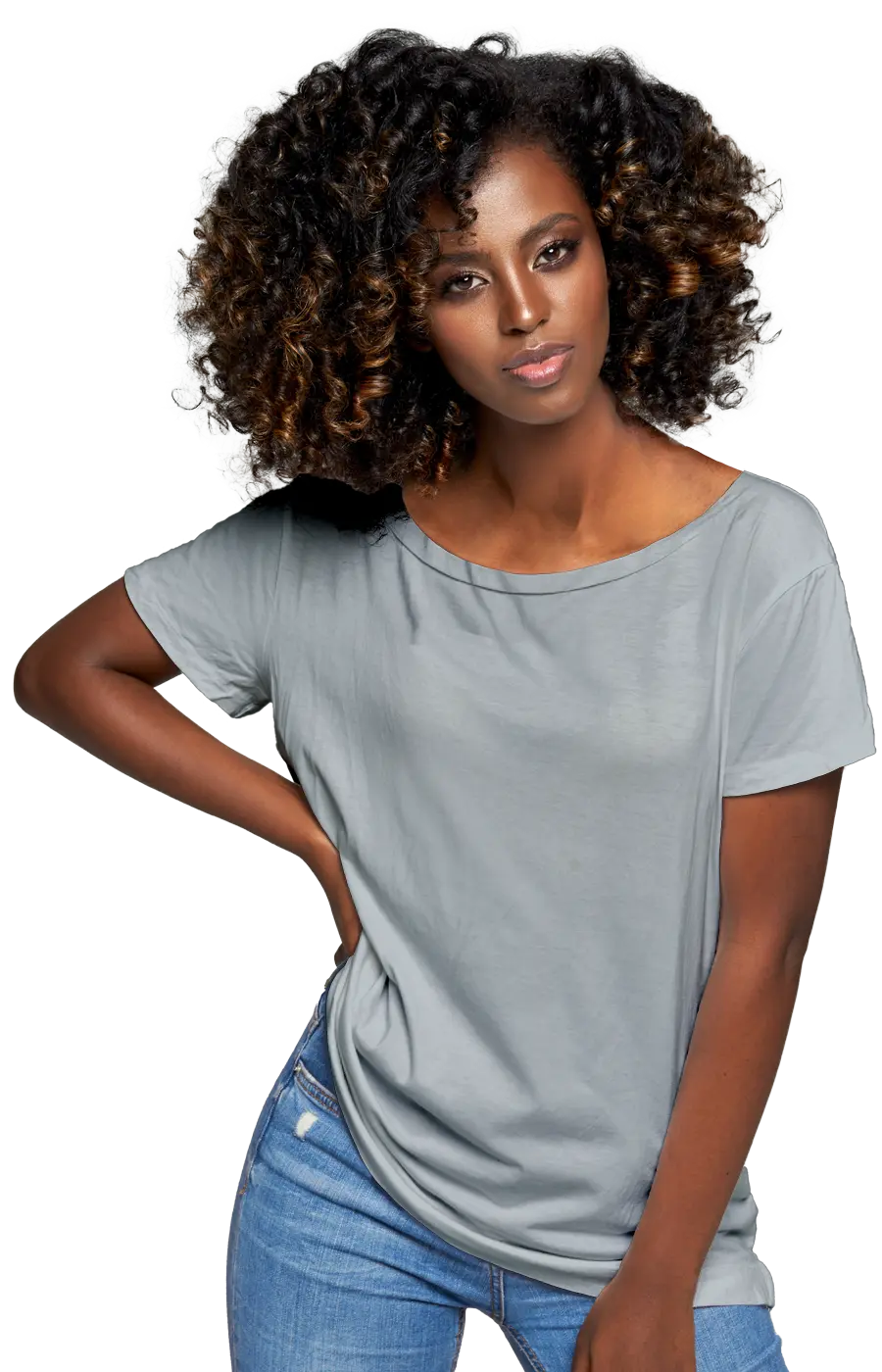 ALL COLORS - 3005CC WOMEN'S WIDE NECK RELAXED TEE