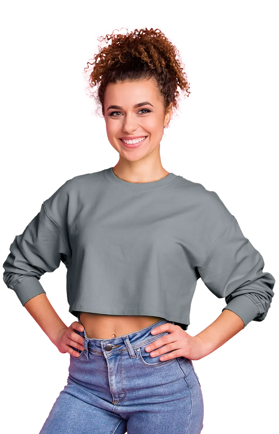 ALL COLORS - 3016CVCS WOMAN'S CROPPED SWEATSHIRT