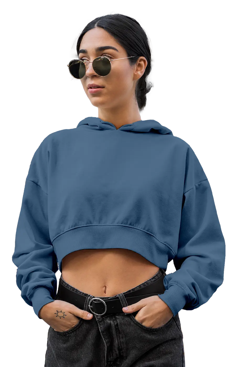 ALL COLORS - 3015CVCH WOMEN'S CROPPED HOODIE