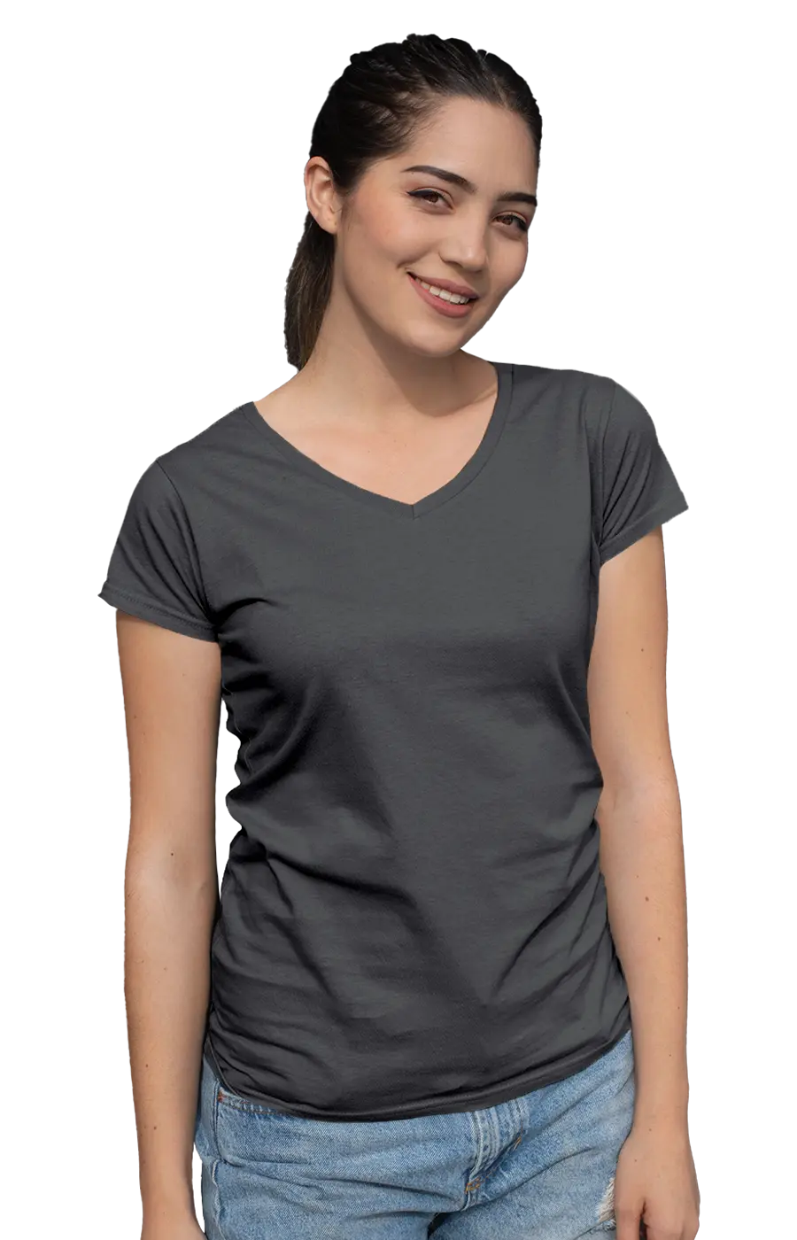 ALL COLORS - 3003CC WOMEN'S V-NECK JERSEY TEE