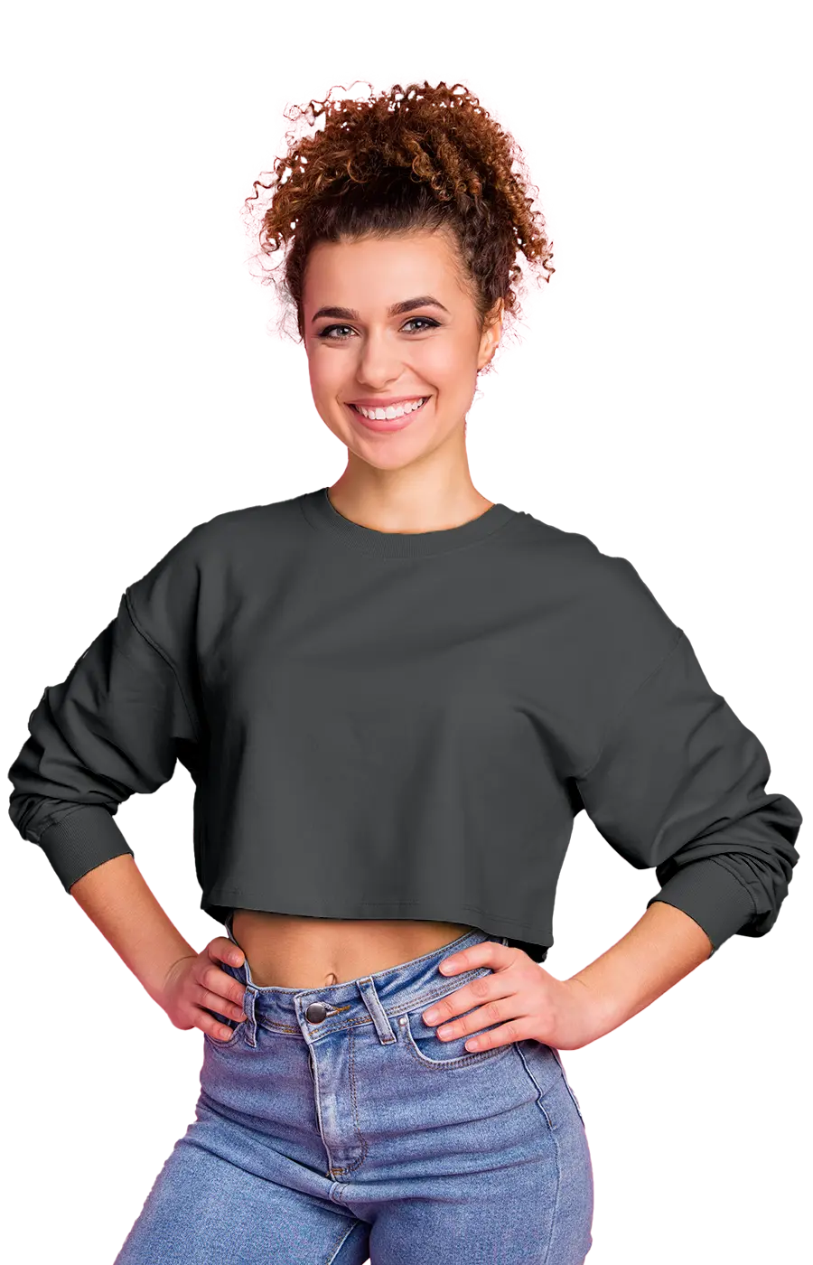 ALL COLORS - 3016CVCS WOMAN'S CROPPED SWEATSHIRT