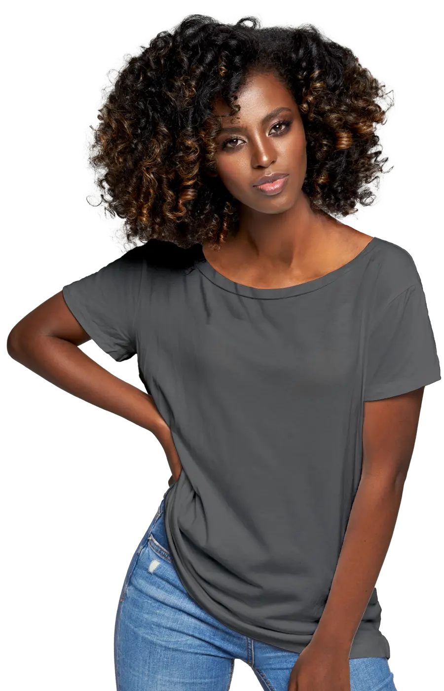 ALL COLORS - 3005CC WOMEN'S WIDE NECK RELAXED TEE