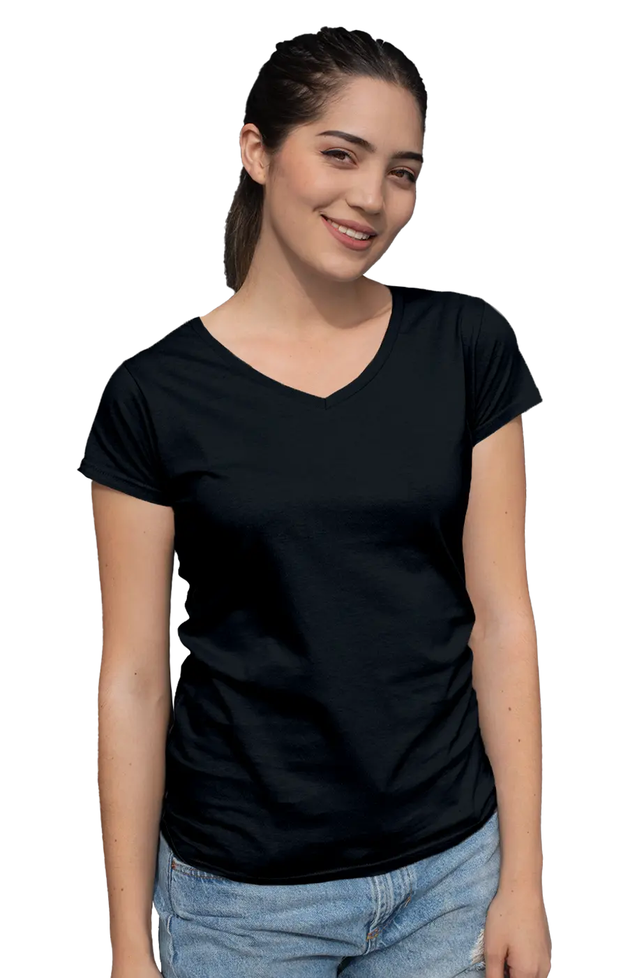 ALL COLORS - 3003CC WOMEN'S V-NECK JERSEY TEE