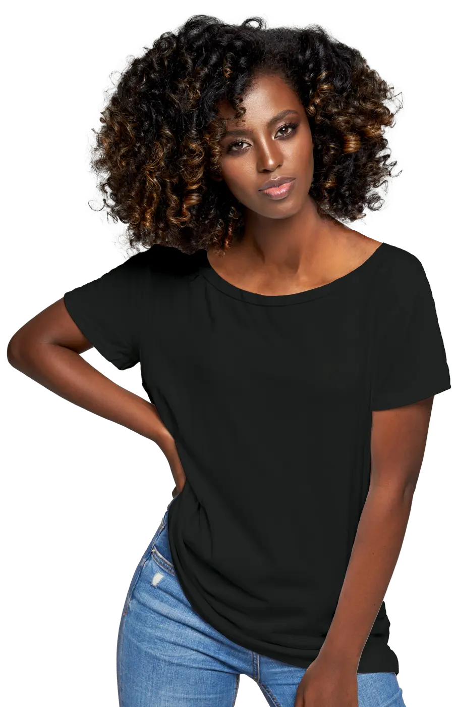 ALL COLORS - 3005CC WOMEN'S WIDE NECK RELAXED TEE