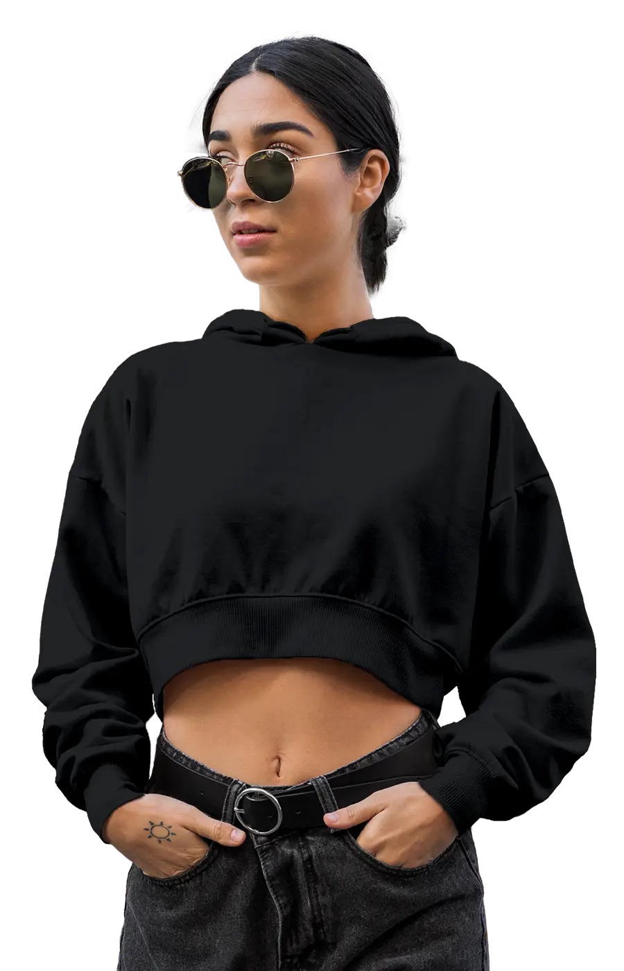 3015CVCH WOMEN'S CROPPED HOODIE