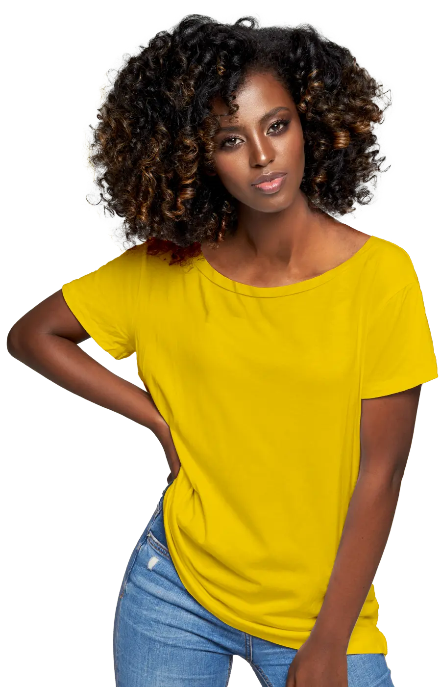 ALL COLORS - 3005CC WOMEN'S WIDE NECK RELAXED TEE