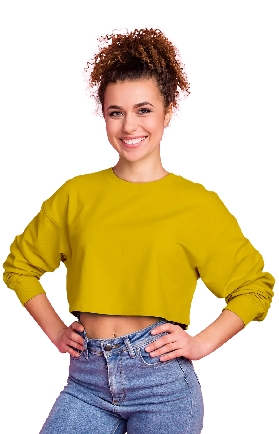 3016CVCS WOMAN'S CROPPED SWEATSHIRT