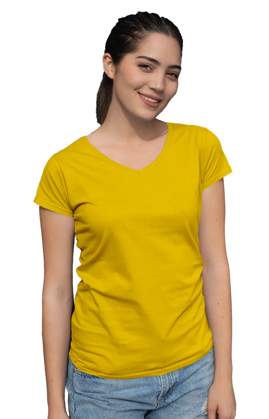 ALL COLORS - 3003CC WOMEN'S V-NECK JERSEY TEE