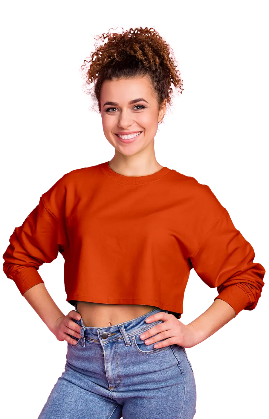 3016CVCS WOMAN'S CROPPED SWEATSHIRT