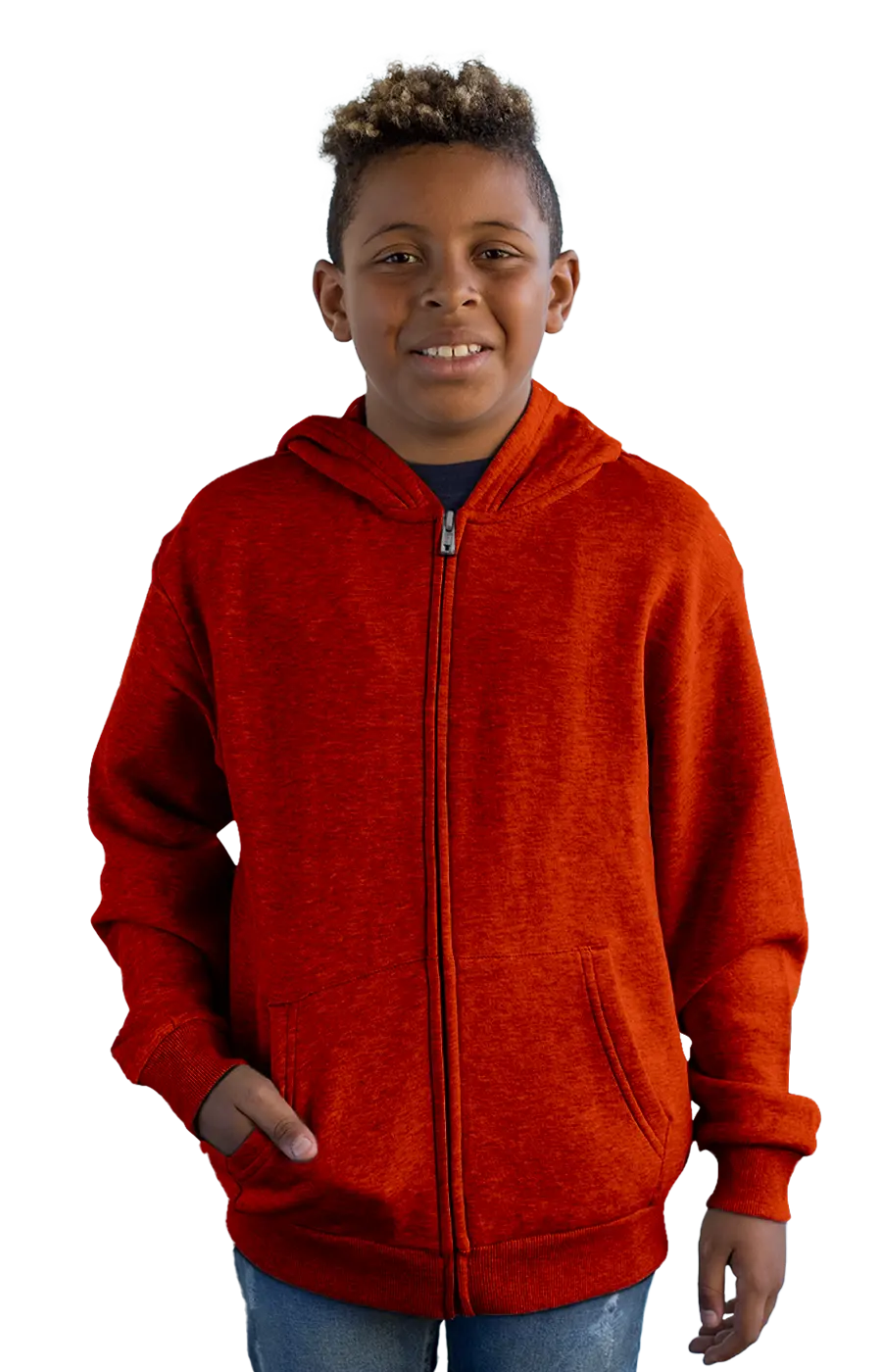 ALL COLORS - 4007CVCHY YOUTH ZIPPED HOODIE